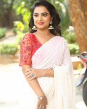 Telugu Actress Nandini at Seetharamapuramlo Movie Pre Release Press Meet Photos 18