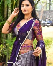 Actress Anusri at Devagudi Movie Trailer Launch Photos 12