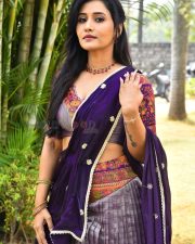 Actress Anusri at Devagudi Movie Trailer Launch Photos 15