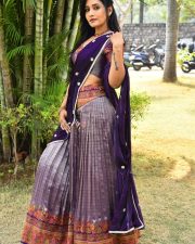 Actress Anusri at Devagudi Movie Trailer Launch Photos 17
