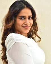 Actress Sahithi Dasari at Trimukha Movie Press Meet Photos 16