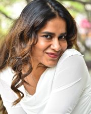 Actress Sahithi Dasari at Trimukha Movie Press Meet Photos 19