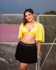 Passionate Actress and Model Tanya Chaudhari in a Yellow Bralette Crop Top and a Black Pleated Mini Skirt Pictures 08 Passionate Actress and Model Tanya Chaudhari in a Yellow Bralette Crop Top and a Black Pleated Mini Skirt Pictures 08