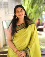 Actress Kanduri Sri Ranga Sudha in a Traditional Lime Green Silk Saree with a Sleeveless Blouse Photos 39