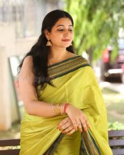 Actress Kanduri Sri Ranga Sudha in a Traditional Lime Green Silk Saree with a Sleeveless Blouse Photos 40