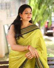 Actress Kanduri Sri Ranga Sudha in a Traditional Lime Green Silk Saree with a Sleeveless Blouse Photos 40