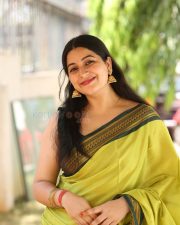 Actress Kanduri Sri Ranga Sudha in a Traditional Lime Green Silk Saree with a Sleeveless Blouse Photos 45