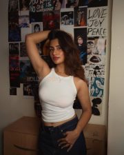 Fuh se Fantasy Actress Anushkaa Luhar in a Sexy White Tank Top and Dark Blue Jeans Photos 04