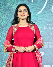 Heroine Nidhi Pradeep at Godari Gattupaina Movie Trailer Launch Photos 11