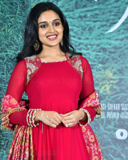 Heroine Nidhi Pradeep at Godari Gattupaina Movie Trailer Launch Photos 12
