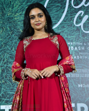 Heroine Nidhi Pradeep at Godari Gattupaina Movie Trailer Launch Photos 13
