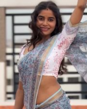 Bigil Actress Aadhirai Soundarajan Saree Photos 04