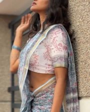 Bigil Actress Aadhirai Soundarajan Saree Photos 06
