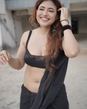 Bold Poonam Rajput Cleavage in a Black Low Cut Halter Blouse with Black Saree Photos 03 Bold Poonam Rajput Cleavage in a Black Low Cut Halter Blouse with Black Saree Photos 03