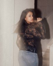 Contemporary Actress Sanjana Tiwari in a black lace jacket Photos 17