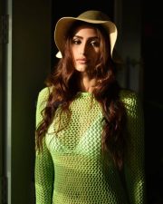Elegant Actress Nikita Tiwari in a Gold Metallic Bodysuit Photos 06