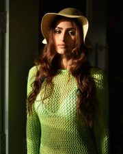 Elegant Actress Nikita Tiwari in a Gold Metallic Bodysuit Photos 06
