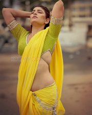 Glowing Actress Nikita Soni in a Yellow Saree Green Blouse Photos 06 Glowing Actress Nikita Soni in a Yellow Saree Green Blouse Photos 06