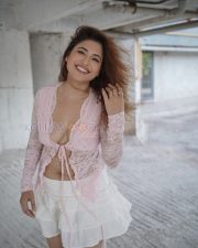 Seductive Poonam Rajput Cleavage in a Pink Lace Open Top And White Ruffled Mini Skirt Photos 04 Seductive Poonam Rajput Cleavage in a Pink Lace Open Top And White Ruffled Mini Skirt Photos 04