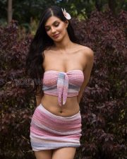 Alluring Manmeet Kaur Cleavage in a Pink and Grey Ombre Knit Bandeau Crop Top and Mini Skirt Photos 05 Alluring Manmeet Kaur Cleavage in a Pink and Grey Ombre Knit Bandeau Crop Top and Mini Skirt Photos 05