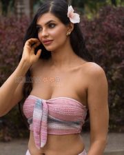 Alluring Manmeet Kaur Cleavage in a Pink and Grey Ombre Knit Bandeau Crop Top and Mini Skirt Photos 07 Alluring Manmeet Kaur Cleavage in a Pink and Grey Ombre Knit Bandeau Crop Top and Mini Skirt Photos 07