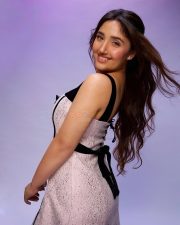 Charming Actress Ashnoor Kaur in a Pink Sequined Mini Dress Photos 04