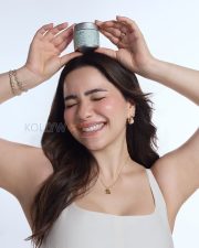 Delightful Actress Sara Tendulkar in a White Spaghetti Strap Mini Dress Photos 02