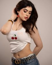 Playful Actress Riva Arora in a White Cherry Print Crop Top and Blue Baggy Denim Jeans Photos 03 Playful Actress Riva Arora in a White Cherry Print Crop Top and Blue Baggy Denim Jeans Photos 03