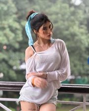 Playful Actress Riva Arora in a White Mesh Top and Denim Shorts Photos 02 Playful Actress Riva Arora in a White Mesh Top and Denim Shorts Photos 02