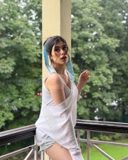 Playful Actress Riva Arora in a White Mesh Top and Denim Shorts Photos 06 Playful Actress Riva Arora in a White Mesh Top and Denim Shorts Photos 06