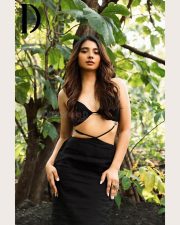 Sexy Natasha Bharadwaj in a Black Cut Out Dress for the Door Magazine Photoshoot Pictures 01