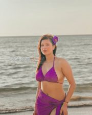Carefree Actress Anjali Arora in a Purple Bikini Top And Sarong Photos 05 Carefree Actress Anjali Arora in a Purple Bikini Top And Sarong Photos 05