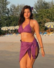 Carefree Actress Anjali Arora in a Purple Bikini Top And Sarong Photos 07 Carefree Actress Anjali Arora in a Purple Bikini Top And Sarong Photos 07