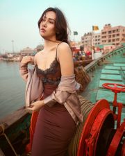 Enchanting Actress Muna Gauchan in a dusty rose embroidered crop choli with draped pallu and flower accent photos 05 Enchanting Actress Muna Gauchan in a dusty rose embroidered crop choli with draped pallu and flower accent photos 05