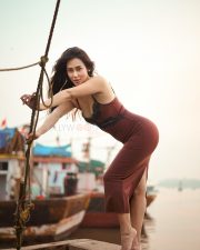 Enchanting Actress Muna Gauchan in a dusty rose embroidered crop choli with draped pallu and flower accent photos 10 Enchanting Actress Muna Gauchan in a dusty rose embroidered crop choli with draped pallu and flower accent photos 10