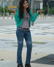 Vivid Actress Suhasi Dhami in a Teal Zip Up Cardigan with Striped Top and Jeans Photos 129 Vivid Actress Suhasi Dhami in a Teal Zip Up Cardigan with Striped Top and Jeans Photos 129